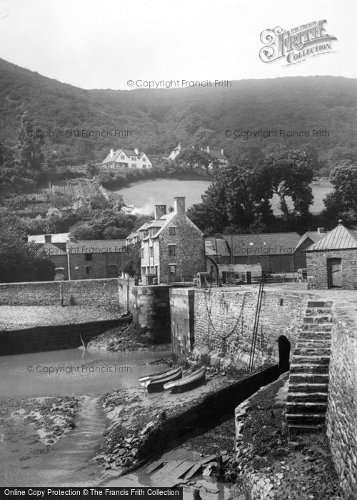 Photo of Porlock Weir, The Harbour Steps c.1935