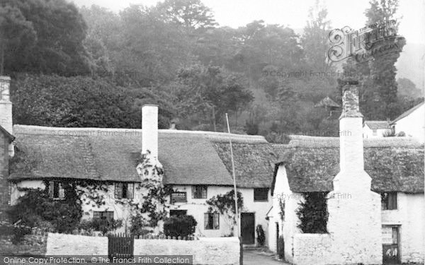 Photo of Porlock Weir, The Ship Inn 1890