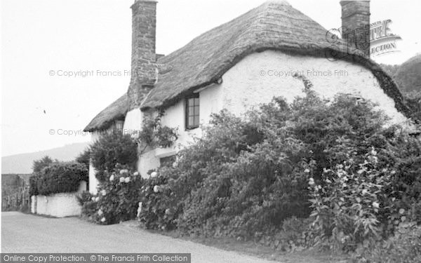 Photo of Porlock Weir, Whitewash And Thatch 1939