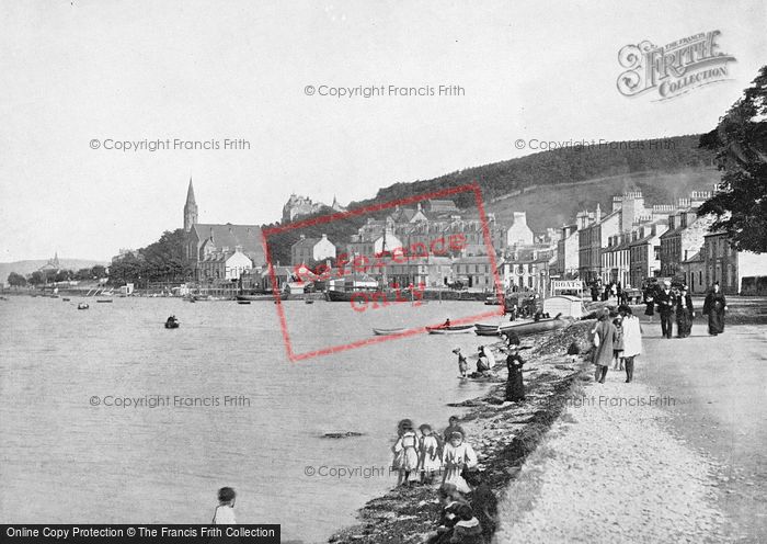 Photo of Port Bannatyne, The Seafront And Church c.1895