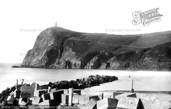 Photo of Port Erin, Bradda Head And Breakwater 1894
