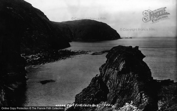 Photo of Port Erin, Castle Rock 1901