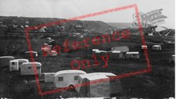 Port Eynon, Caravan Site c.1960, Port-Eynon