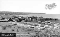 Port Eynon, Caravan Site c.1960, Port-Eynon