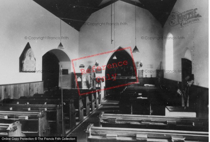 Photo of Port Eynon, Church Interior c.1960