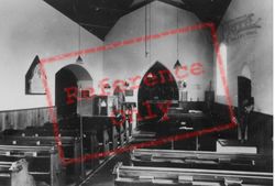 Port Eynon, Church Interior c.1960, Port-Eynon