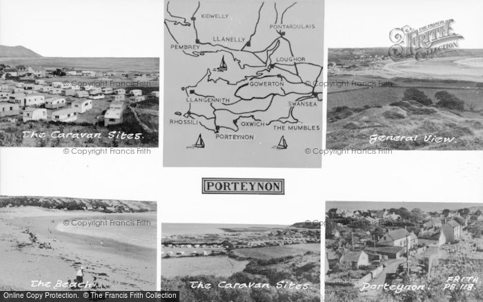 Photo of Port Eynon, Composite c.1960