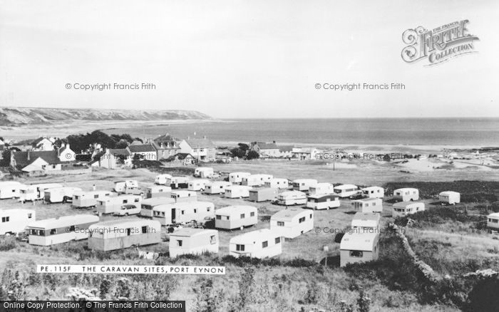 Photo of Port Eynon, The Caravan Site c.1960