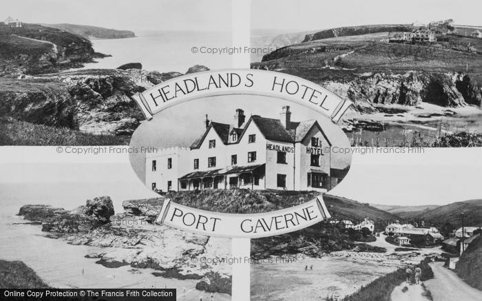 Photo of Port Gaverne, Composite, Headlands Hotel c.1955
