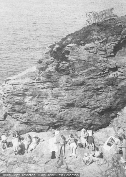 Photo of Port Gaverne, Sun Bathers 1938