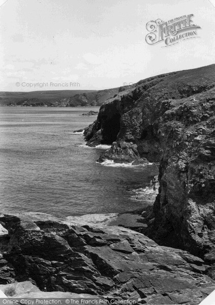 Photo of Port Gaverne, The Cliffs c.1955