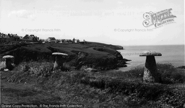 Photo of Port Gaverne, The Village From The Headlands Hotel c.1955