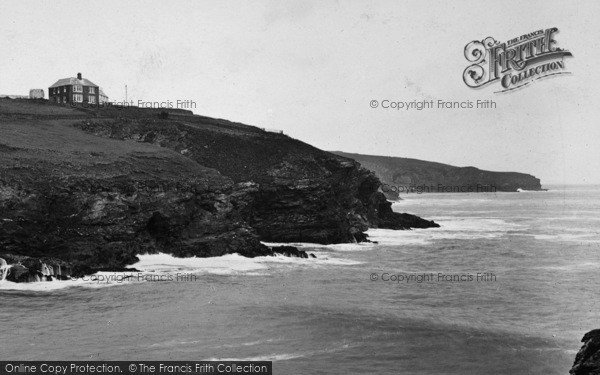 Photo of Port Gaverne, View Towards Port Isaac 1925