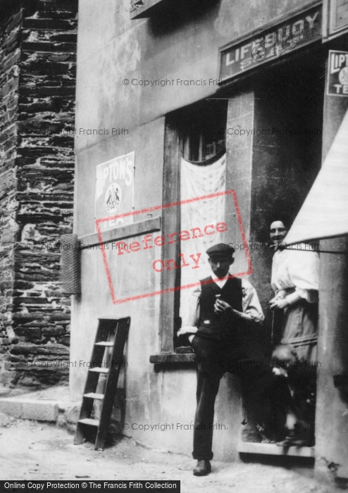 Photo of Port Isaac, A Shop On Fore Street 1906