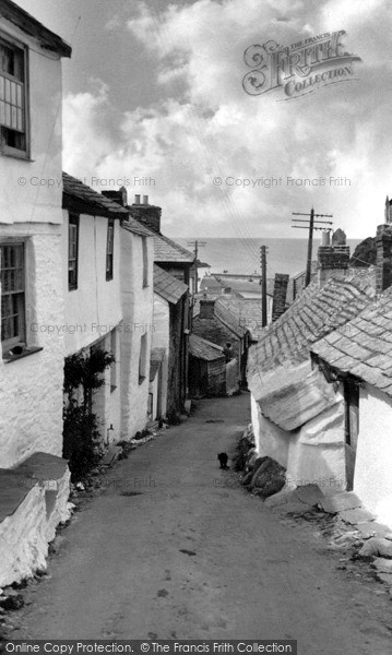 Photo of Port Isaac, Church Hill c.1955