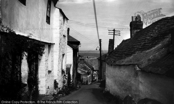 Photo of Port Isaac, Church Hill c.1955