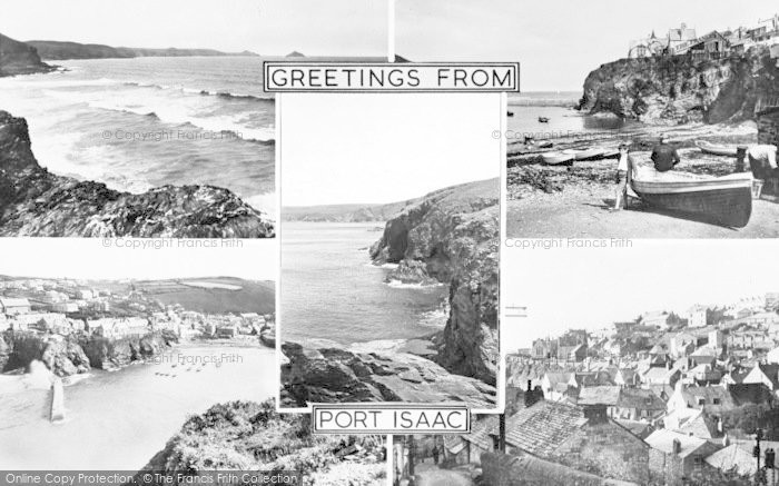 Photo of Port Isaac, Composite c.1955