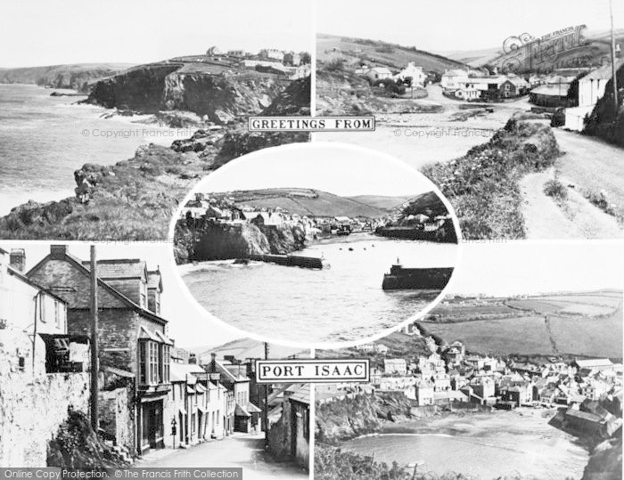 Photo of Port Isaac, Composite c.1955