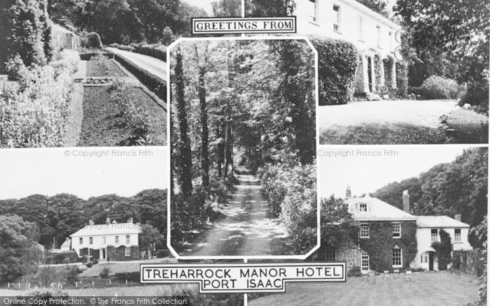 Photo of Port Isaac, Composite, Treharrock Manor Hotel c.1960