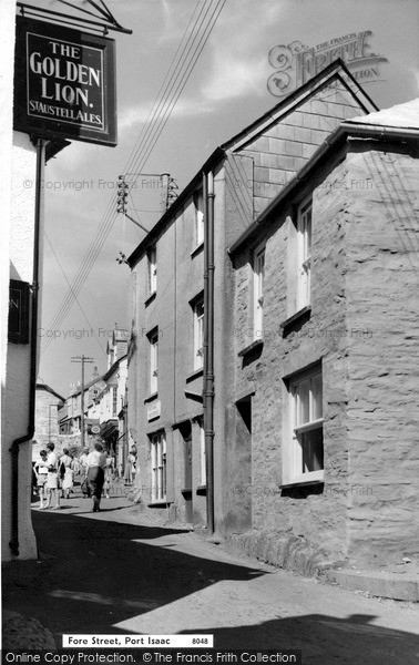 Photo of Port Isaac, Fore Street c.1958