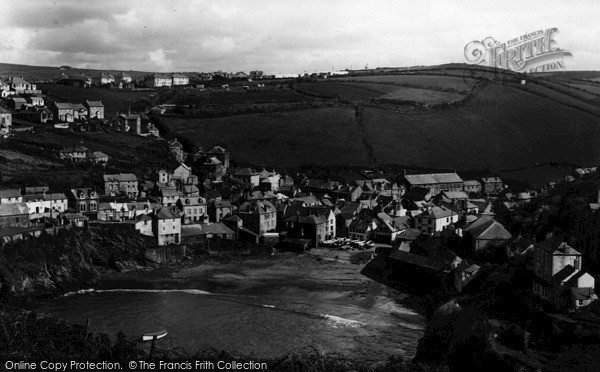 Photo of Port Isaac, From Roscarrock Hill c.1955