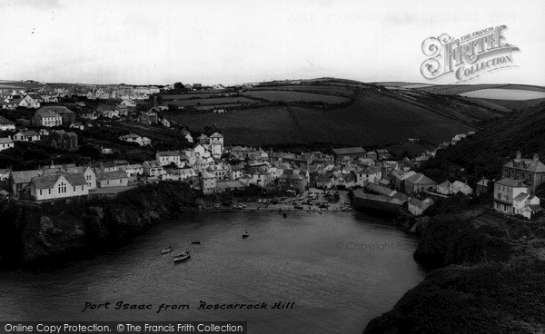 Photo of Port Isaac, From Roscarrock Hill c.1960