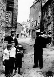 Men And Boys, Fore Street 1906, Port Isaac