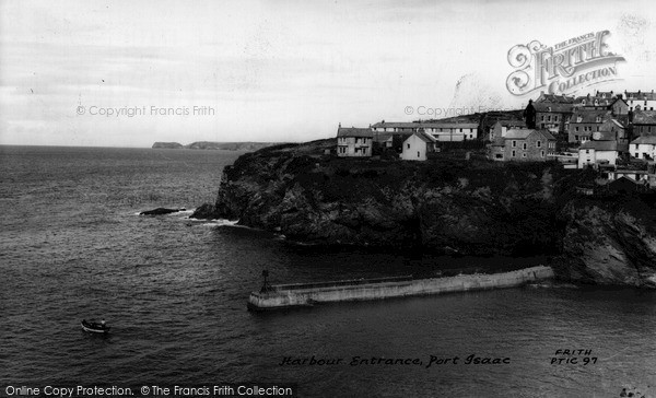Photo of Port Isaac, The Harbour Entrance c.1960