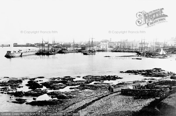 Photo of Port St Mary, The Harbour 1895