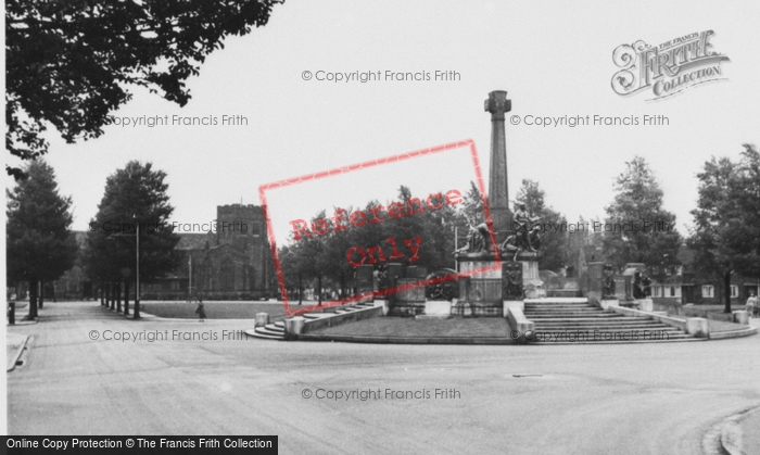 Photo of Port Sunlight, Memorial And Church c.1955