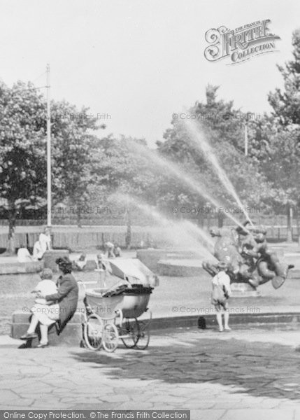 Photo of Port Sunlight, Sitting By The Fountain c.1955