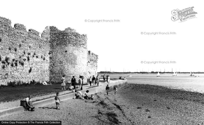 Portchester, Castle, the Outer Walls c1960