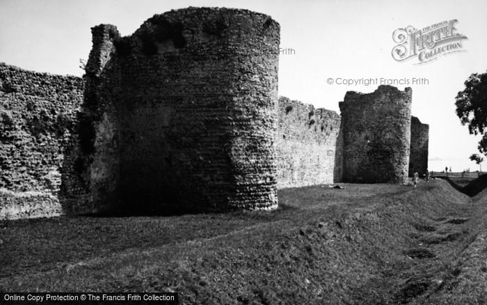 Photo of Portchester, Roman Fort c.1950