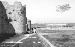The Outer Walls Of The Castle c.1965, Portchester