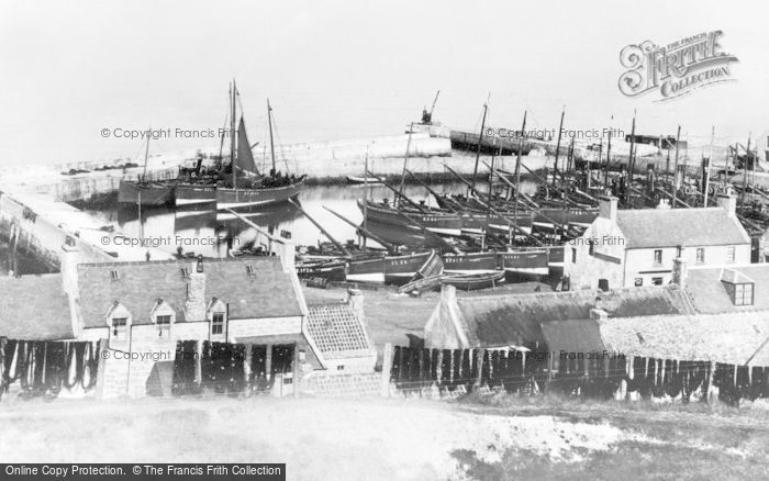 Photo of Portgordon, The Harbour c.1910
