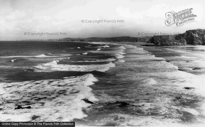 Photo of Porth, Atlantic Surf c.1965