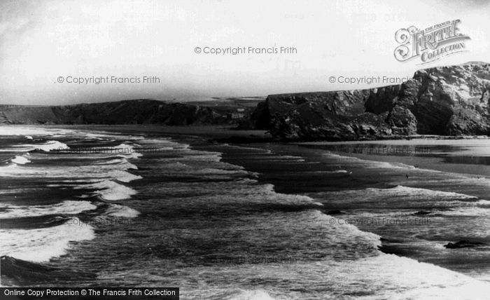 Photo of Porth, Atlantic Surf c.1965