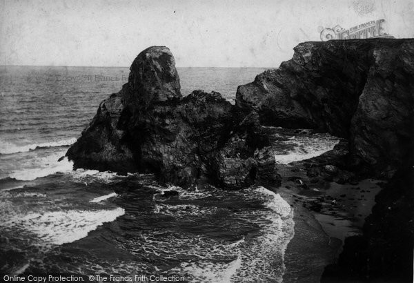 Photo of Porth, Black Humphrey Rock 1907 - Francis Frith