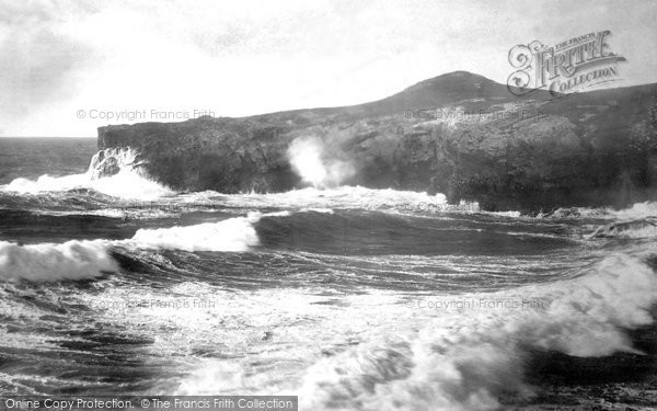 Photo of Porth, Blowing Hole And Porth Island 1887
