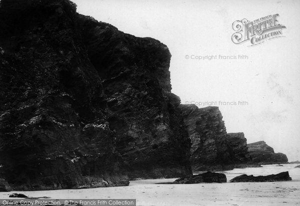 Photo of Porth, Cliffs 1899