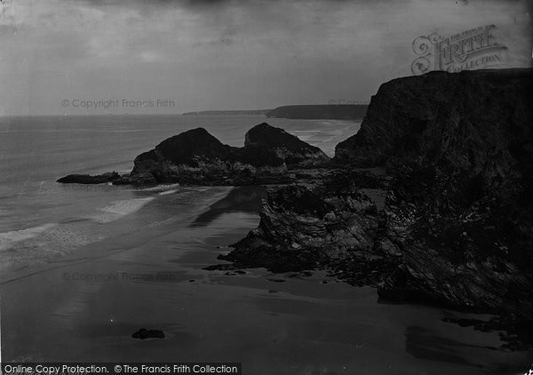 Photo of Porth, Lions And Cliffs Showing Phillory 1887