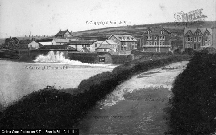 Photo of Porth, Rough Sea c.1890