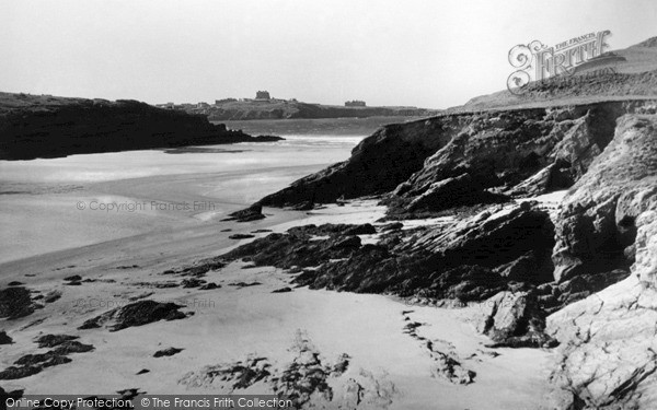 Photo of Porth, The Beach, Looking To Newquay c.1955