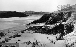 The Beach, Looking To Newquay c.1955, Porth