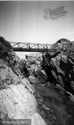 The Bridge To Porth Island c.1960, Porth