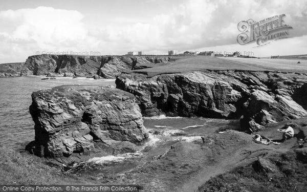 Photo of Porth, The Coastline From Porth Island c.1960