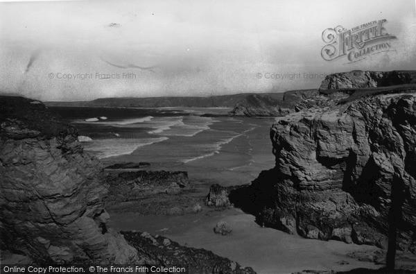 Photo of Porth, The Island And Coast To North c.1955