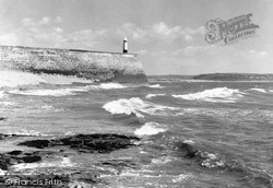 Lighthouse And Pier c.1955, Porthcawl