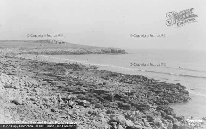 Photo of Porthcawl, Rest Bay And Beach c.1955