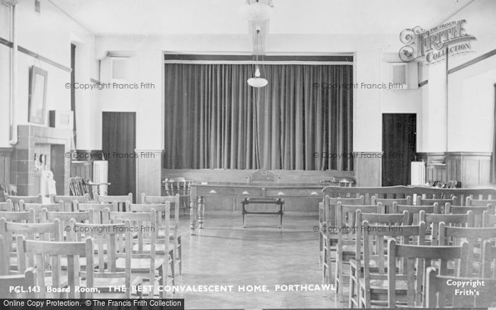Photo of Porthcawl, The Board Room, The Rest Convalescent Home c.1955